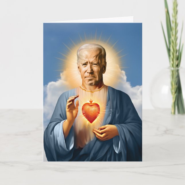 Carte Bougie de prière Saint Joe Biden (Devant)