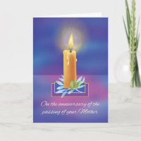 Bougie religieuse pour l'anniversaire de la perte