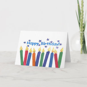 Carte Bougies d'anniversaire