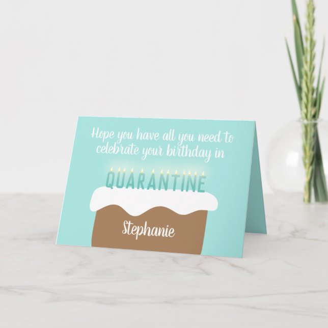 Carte Bougies d'anniversaire personnalisées| Anniversair (Devant)