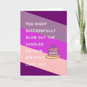 Carte bougies de gâteau d'anniversaire mignon souhait