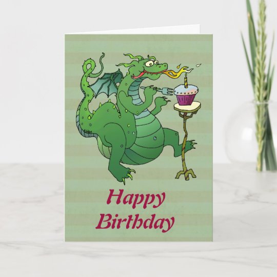 Carte Bougies De Soufflement D Anniversaire De Dragon Zazzle Fr