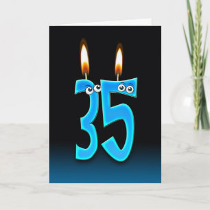 Carte Bougies du 35e anniversaire