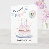 Bougies et gâteau font un vœu d'anniversaire arc-e