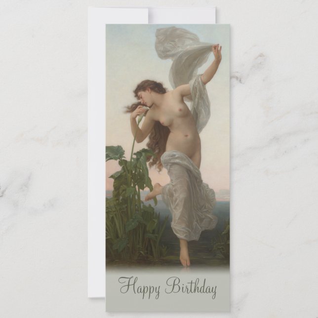 Carte Bouguereau Dawn L’Aurore CC0875 Anniversaire (Devant)