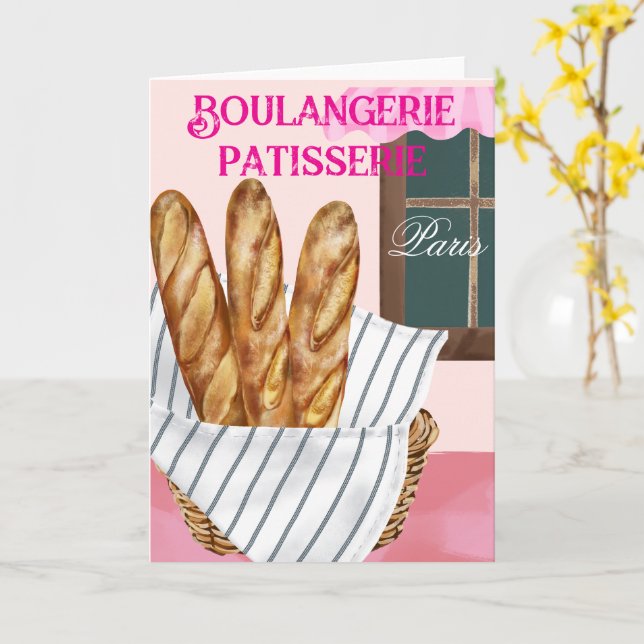 Carte Boulangerie (Fleur jaune)