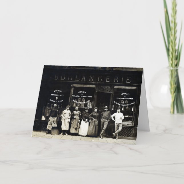 Carte Boulangerie 1900 parisienne (Devant)