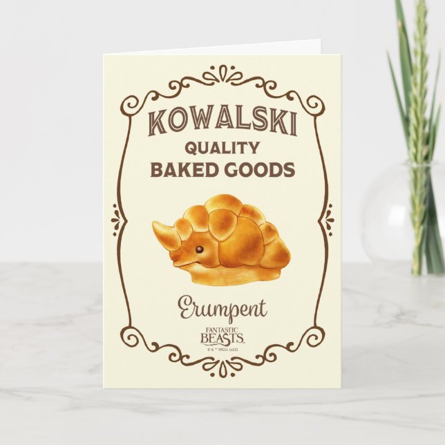Carte Boulangerie Kowalski - Erumpent (Devant)