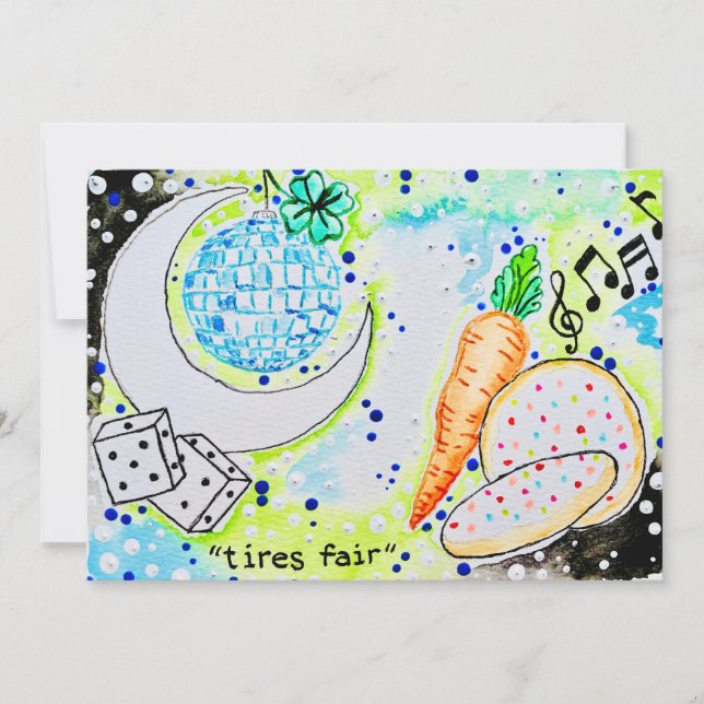 Carte Boule à facettes (Devant)