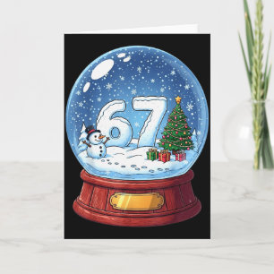 Carte Boule à neige de Noël drôle 67 Six Sept Meme