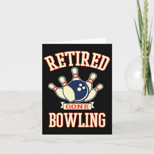 Carte Boule de bowling à la retraite mignonne cadeau de  (Devant)