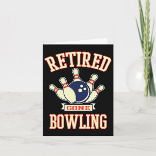 Carte Boule de bowling à la retraite mignonne cadeau de 