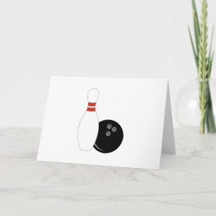 Carte Boule de Bowling & Épingle