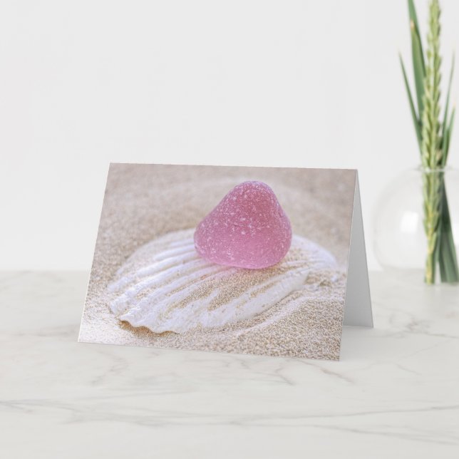 Carte Boule de gomme rose en verre de mer (Devant)