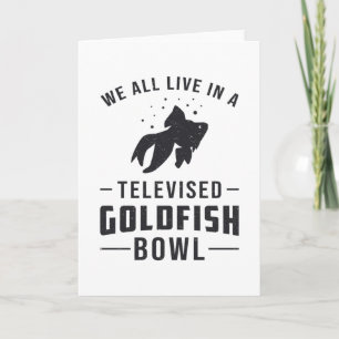 Carte Boule de poisson d'or Pêche Animale Aquarium Poiss