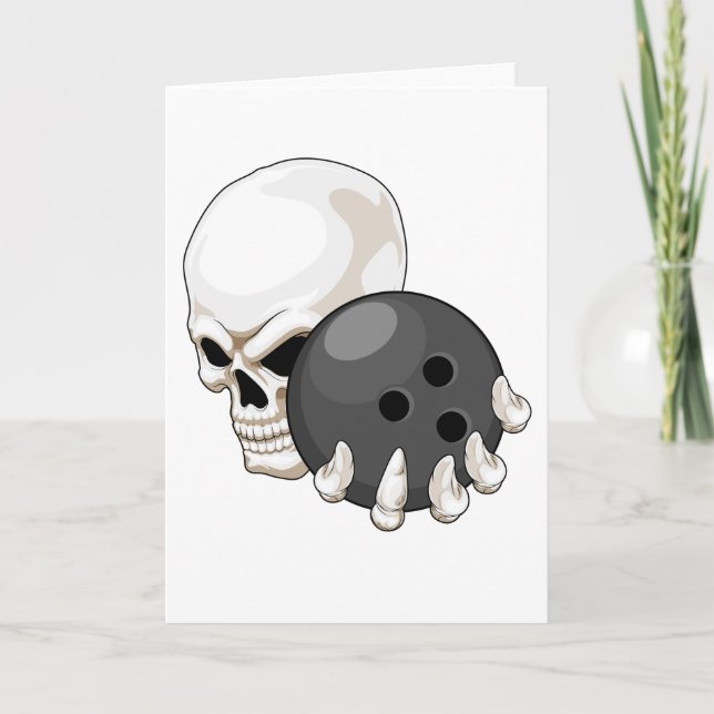 Carte Boule de quilles Skull Bowling (Devant)