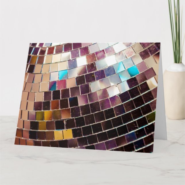 Carte Boule Disco En Miroir (Devant)