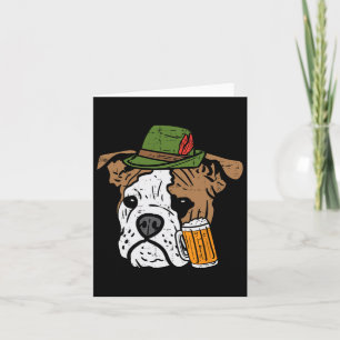 Carte Bouledogue Anglais Chien Bavarois Hommes Femmes