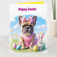 Bouledogue français Joyeuses Pâques French Bulldog