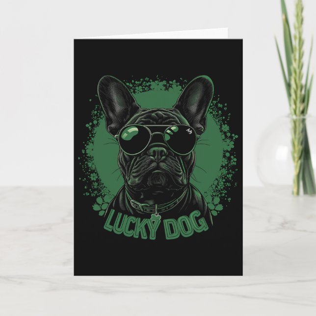 Carte Bouledogue français - Saint-Patrick Saint Paddy (Devant)