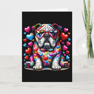 Carte Bouledogue français Saint-Valentin Maman amateur d