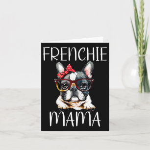 Carte Bouledogue Frenchie Maman Aquarelle Chien Fête des