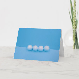 Carte Boules de golf sur arrière - plan bleu