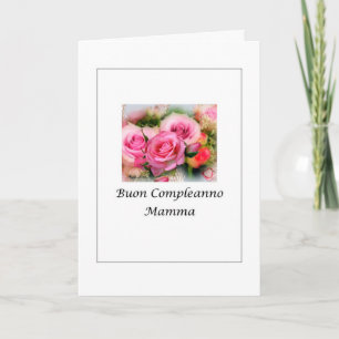 Carte Bouon Compleanno Mamma - Italien