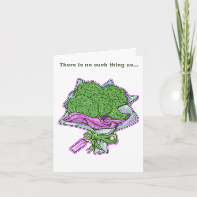 Carte Bouquet amusant de Broccoli Lover (Devant)