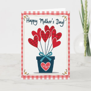 Carte Bouquet Cœur de Nouvelle Maman