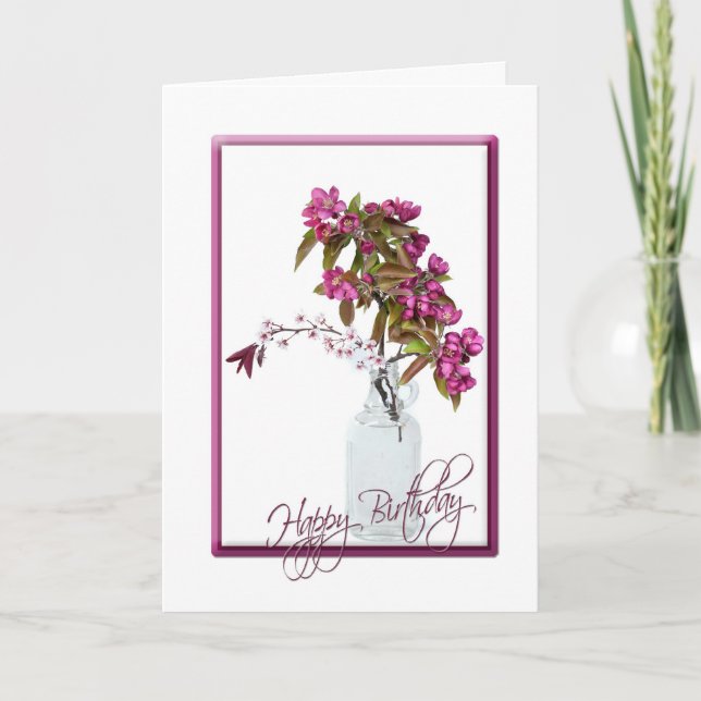 Carte Bouquet Crabappy pour Anniversaire (Devant)