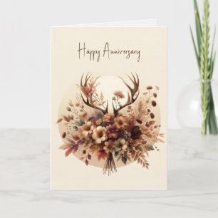 Carte Bouquet d'automne de Deer Antler