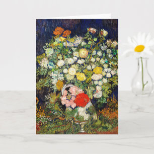 Carte Bouquet de fleurs dans un vase de Vincent Van Gogh