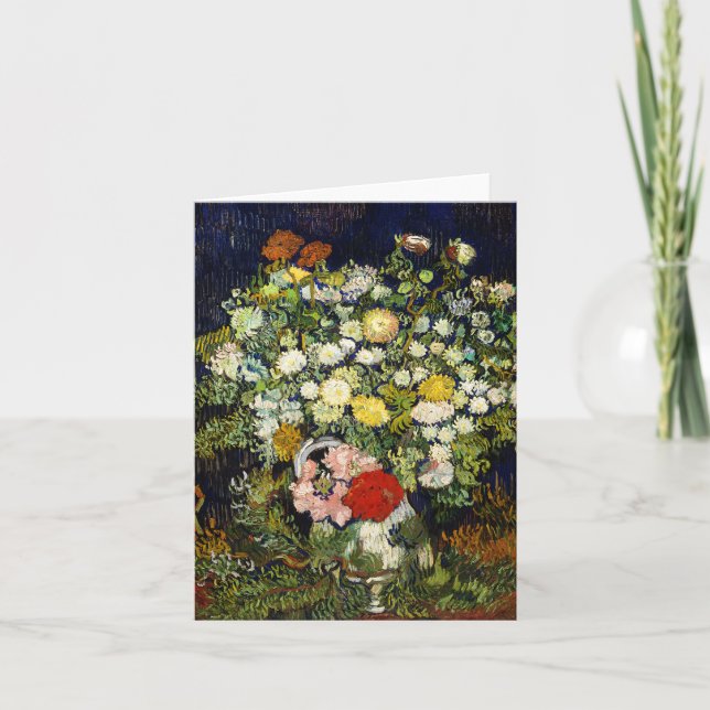 Carte Bouquet de fleurs dans un vase de Vincent Van Gogh (Devant)