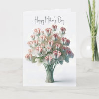 Bouquet de fleurs de la fête des mères avec pieds