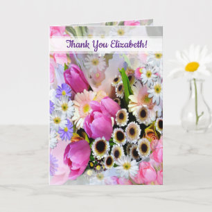 Carte Bouquet de fleurs de printemps Christian Friend Th