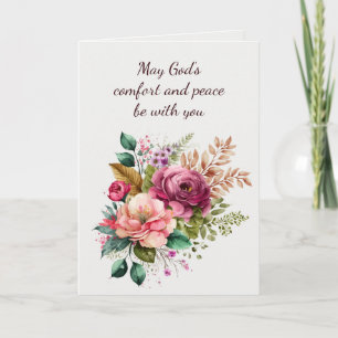 Carte Bouquet de fleurs de sympathie magnifiques