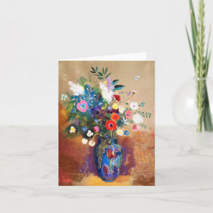 Carte Bouquet de fleurs par Odilon Redon