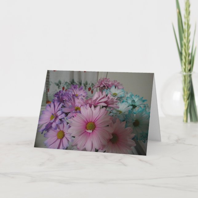 Carte Bouquet de fleurs Pastel Trio (Devant)
