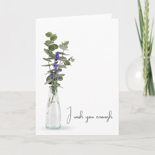 Carte Bouquet de fleurs violettes Anniversaire (Devant)