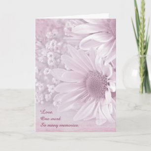 Carte Bouquet de la Daisy rose