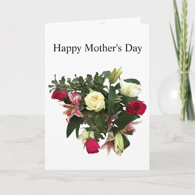 Carte Bouquet de la Fête des Mères (Devant)