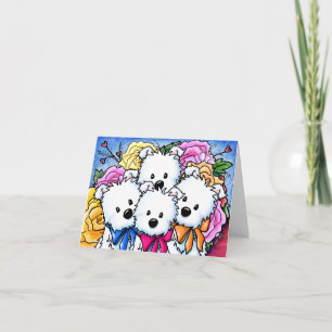 Carte Bouquet de la fête des mères Westie II