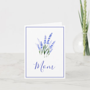 Carte Bouquet de lavande aquarelle
