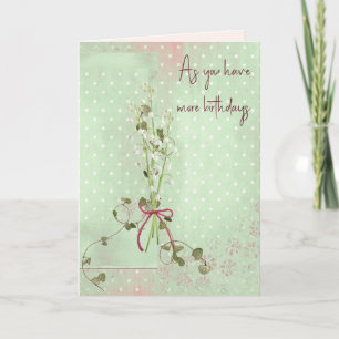 Carte Bouquet de muguet d'anniversaire