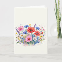 Bouquet de prairie fleurie aux fleurs sauvages aqu