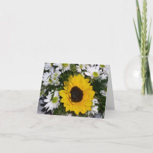 Carte Bouquet de tournesol