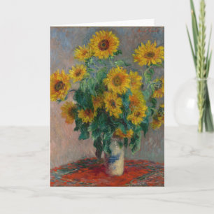 Carte Bouquet de tournesols   Claude Monet