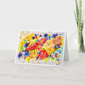 Carte Bouquet d'impressions durables<Blank Inside>