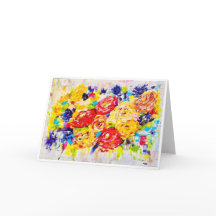 Carte Bouquet d'impressions durables<Blank Inside>